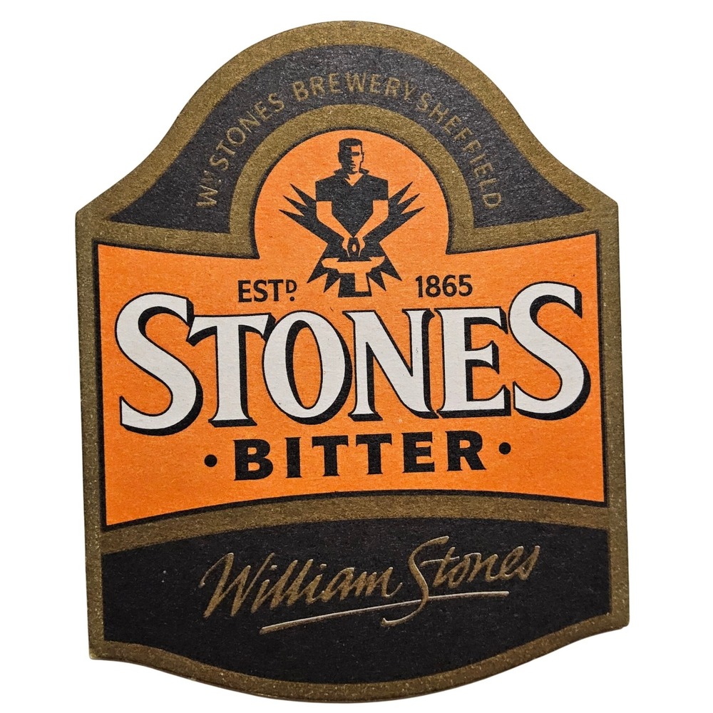 Stones‎ Bitter Beer Label W Stones Brewery Sheffield Bar Pub Collectible